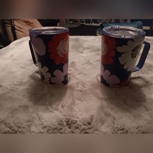 Set of Starbucks travel mugs & blackberry sage black tea